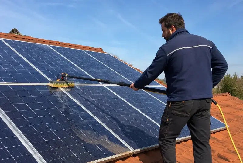 Nettoyage et entretien de panneaux solaires à Martigné-Ferchaud